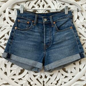 Levi’s High Waisted Rolled Shorts